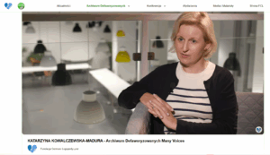 Fig. 8. Screenshot from an interview with Katarzyna  