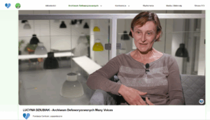 Fig. 9. Screenshot from an interview with Lucyna  